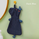 GobekUsa Cartoon Animal Hand Towel: Soft & Absorbent Kitchen Cloth for Children