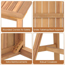 Acacia Wood Outdoor Garden Bench Set of 1/2 with Slatted Seat and 800 lbs Capacity by LJGDeals
