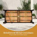 Acacia Wood Outdoor Dining Table with 1.97" Umbrella Hole for 6 People by LJGDeals