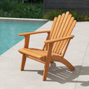Acacia Wood Adirondack Chair - 400 lb Capacity by LJGDeals