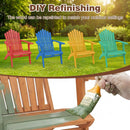 Acacia Wood Adirondack Chair - 400 lb Capacity by DirectDeals