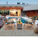 3 Pieces Acacia Wood Rocking Bistro Set by LJGDeals
