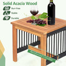 3 Pieces Acacia Wood Rocking Bistro Set by LJGDeals
