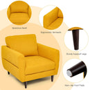 Modern Upholstered Accent Chair Single Sofa Armchair by LJGDeals