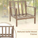 Modern Accent Chair with Solid Rubber Wood Armrests by DirectDeals