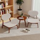 Accent Chairs Set of 2 with Side Table and Solid Wood Frame by LJGDeals