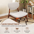 Accent Chairs Set of 2 with Side Table and Solid Wood Frame