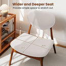 Accent Chairs Set of 2 with Side Table and Solid Wood Frame