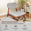 Accent Chairs Set of 2 with Side Table and Solid Wood Frame