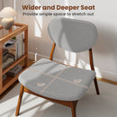 Accent Chairs Set of 2 with Side Table and Solid Wood Frame