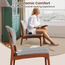Accent Chairs Set of 2 with Side Table and Solid Wood Frame