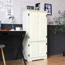 Accent Storage Cabinet Adjustable Shelves-White