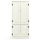 Accent Storage Cabinet Adjustable Shelves-White