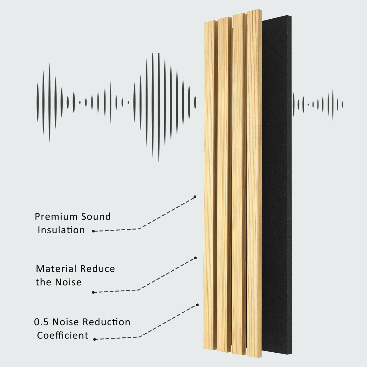 Solid Wood Acoustic Slat Wall Panels (Broad Strip), photo 6 of 31