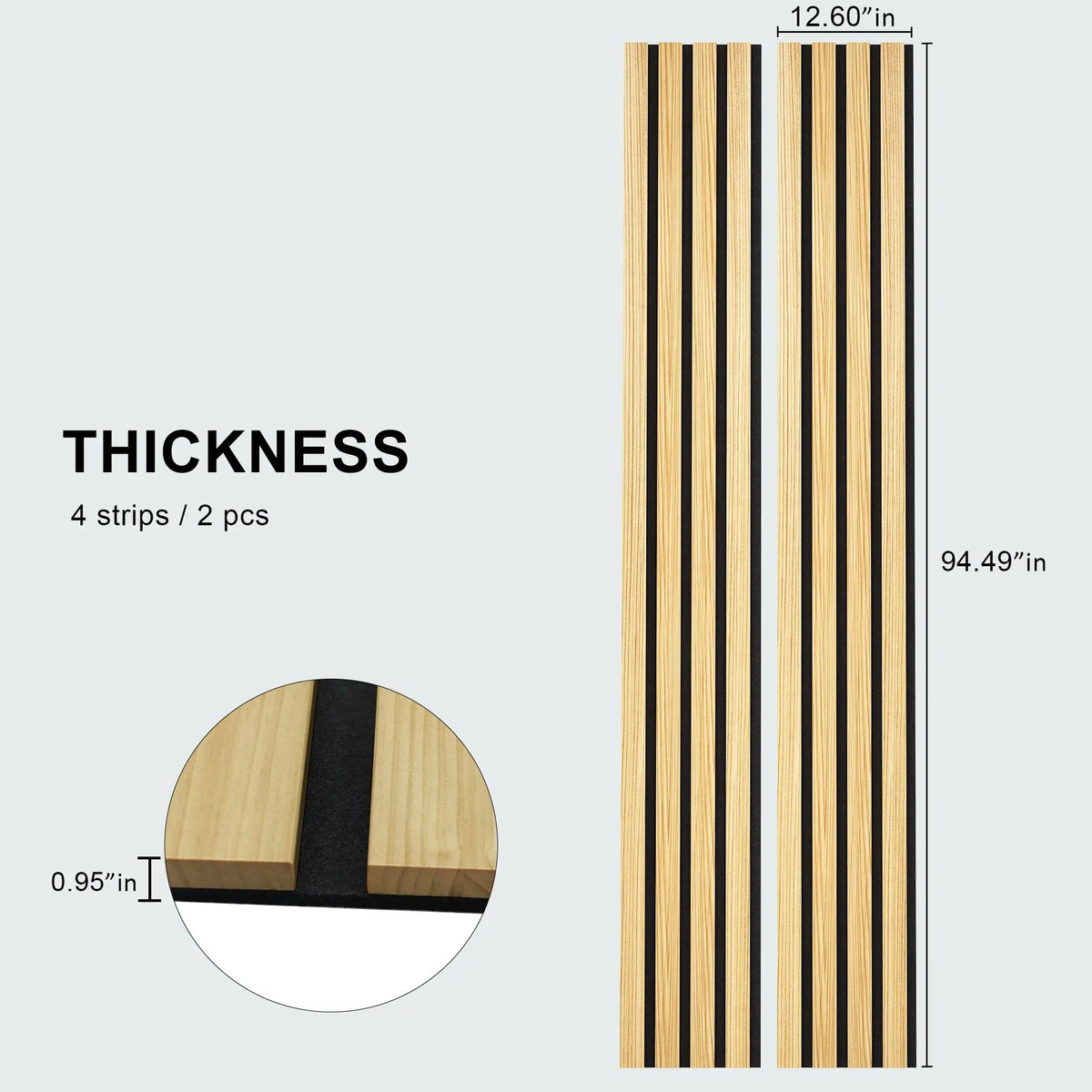 Solid Wood Acoustic Slat Wall Panels (Broad Strip), photo 7 of 31