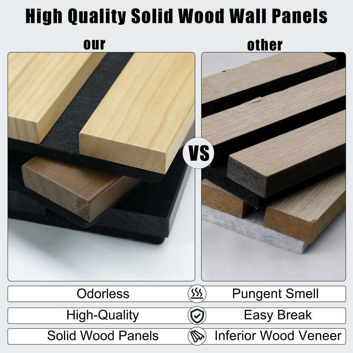 Solid Wood Acoustic Slat Wall Panels (Broad Strip), photo 8 of 31