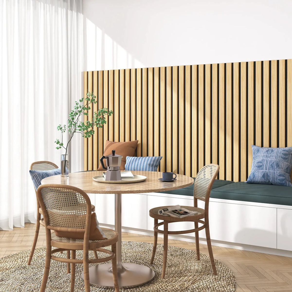 Solid Wood Acoustic Slat Wall Panels (Broad Strip), photo 9 of 31