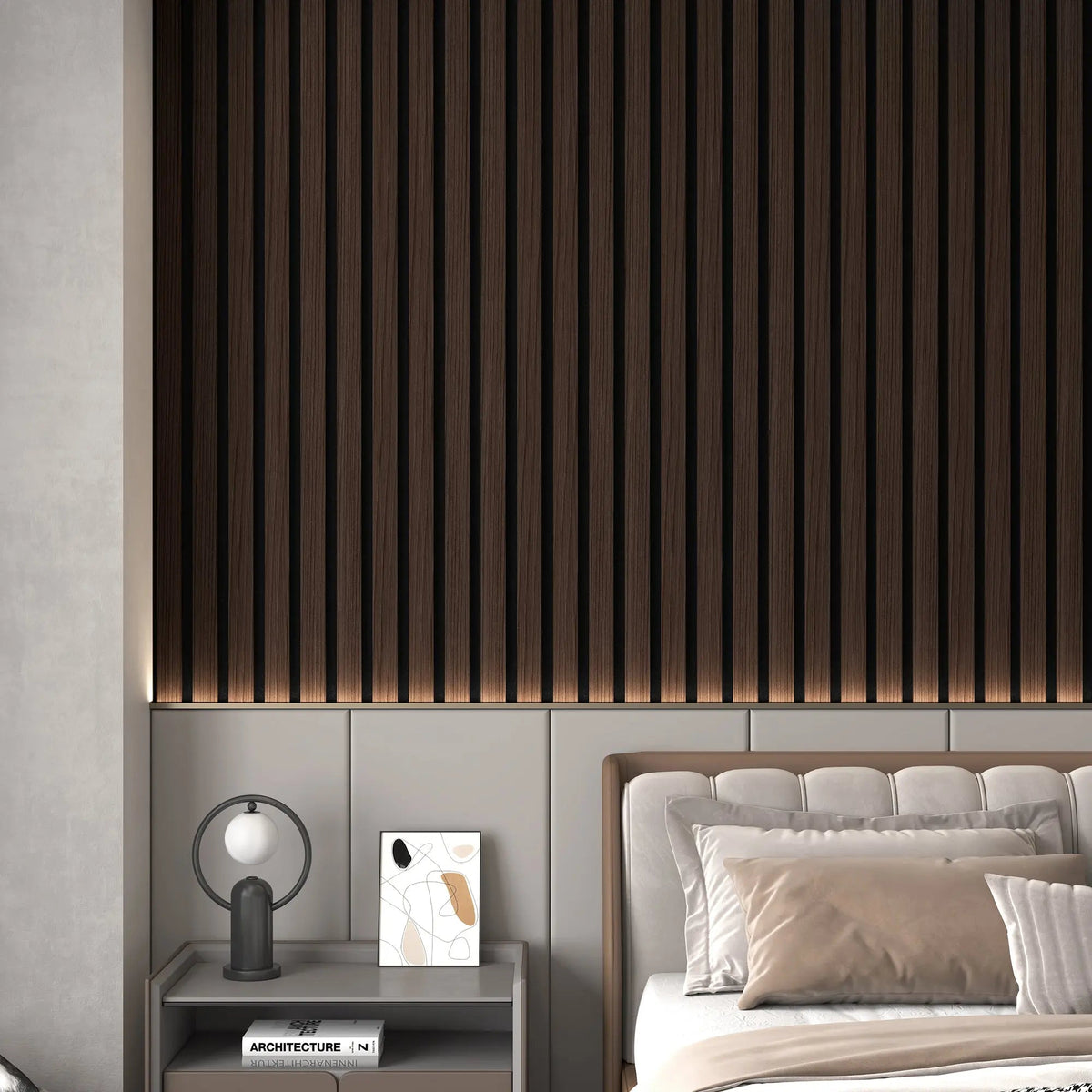 Solid Wood Acoustic Slat Wall Panels (Broad Strip), photo 20 of 31