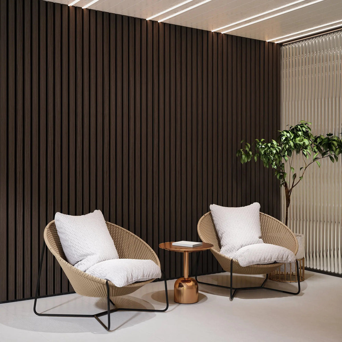 Solid Wood Acoustic Slat Wall Panels (Broad Strip), photo 21 of 31