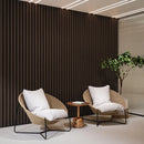 Solid Wood Acoustic Slat Wall Panels (Broad Strip)