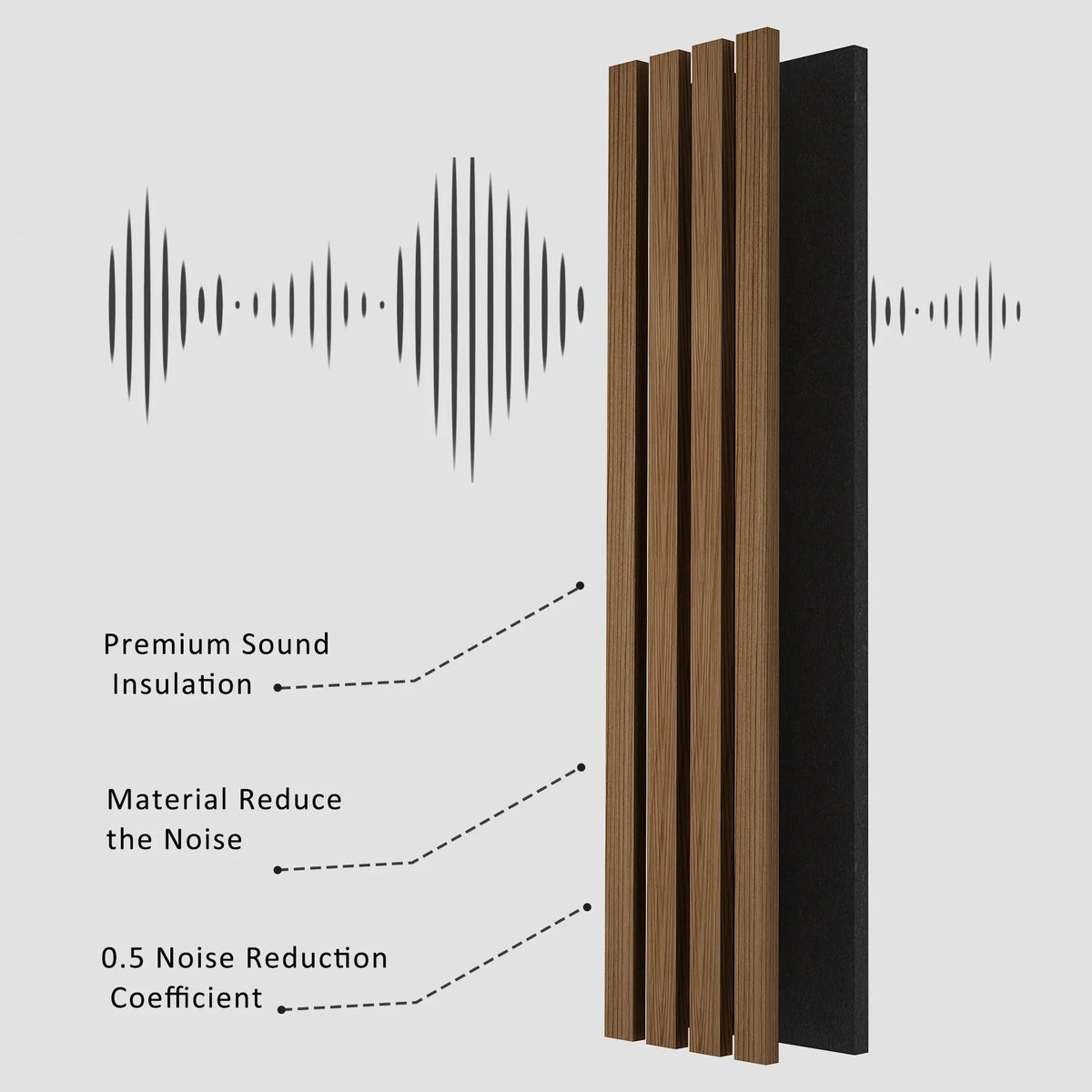 Solid Wood Acoustic Slat Wall Panels (Broad Strip), photo 27 of 31