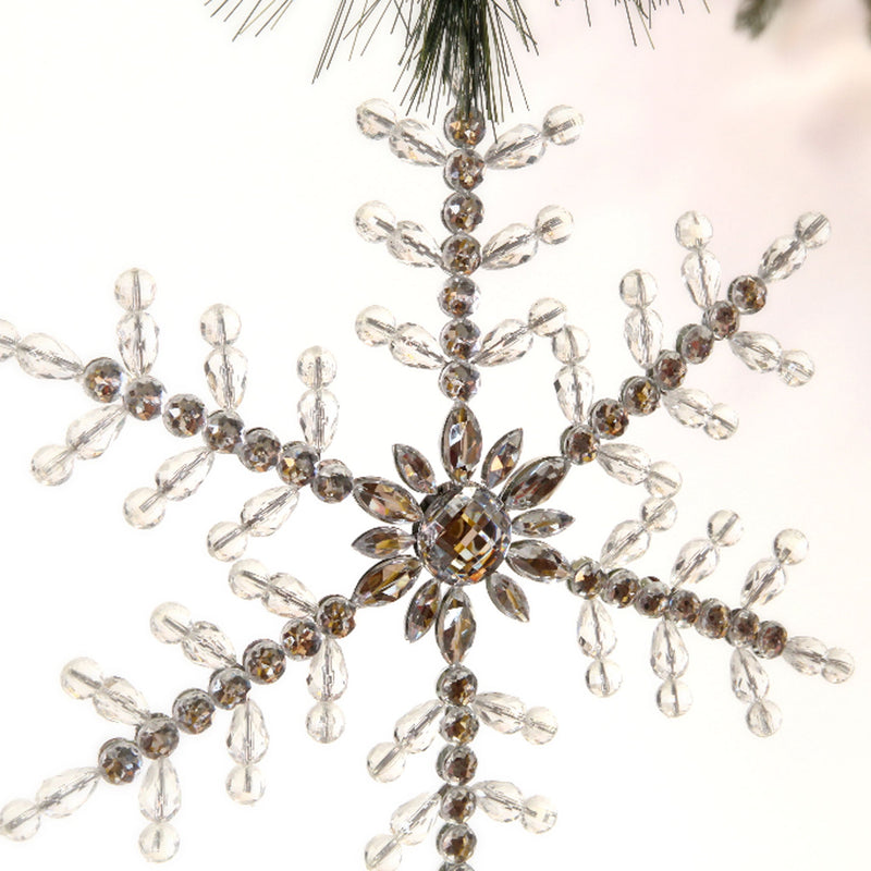 Acrylic Beaded Snowflake