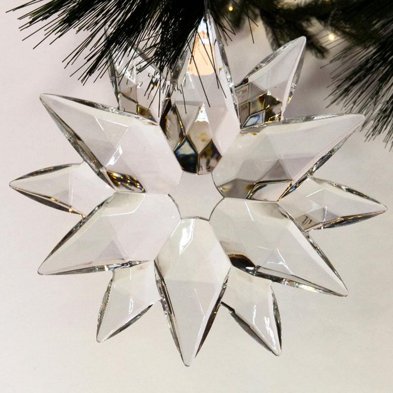 Crystal Clear Acrylic Snowflake