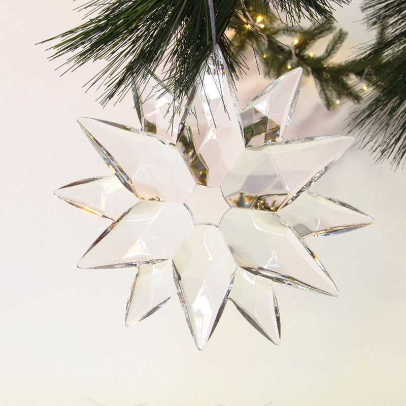 Crystal Clear Acrylic Snowflake