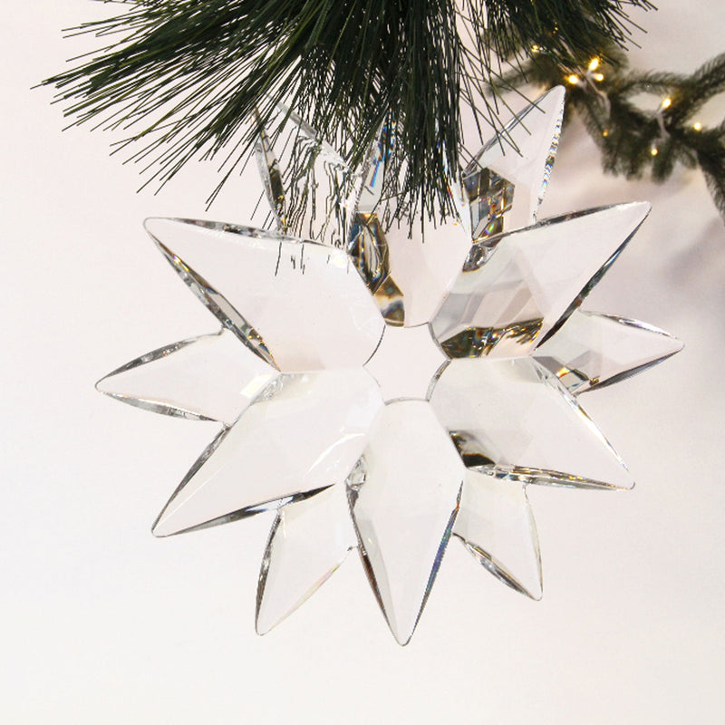 Crystal Clear Acrylic Snowflake