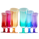 Unbreakable Color Hurricane Glasses | Set of 6, 14 oz
