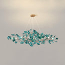 Acrylic Ginkgo Leaf Chandelier 31.5"