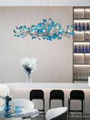 Acrylic Ginkgo Leaf Chandelier 31.5"