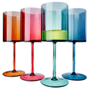 European Style Crystal, Stemmed Wine Glasses | Set of 6 | 15oz