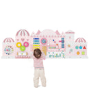 Activity Wall Busy Board Panels for Toddlers Wooden Sensory Board-Pink by LJGDeals