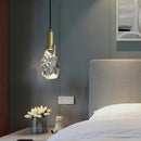 GobekUsa Crystal Iron Bedside Chandelier: Nordic Light Luxury Post Modern Design