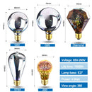 GobekUsa 3D Fireworks LED Bulb Star Night Light for Holiday Party Decoration