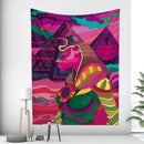GobekUsa Egyptian Psychedelic Murals Tapestry Wall Hanging Hippie Bohemian Tarot Decor