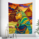 GobekUsa Egyptian Psychedelic Murals Tapestry Wall Hanging Hippie Bohemian Tarot Decor