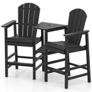 2-Seat Adirondack Chair All-Weather Adirondack Chair with Double Connecting Tray by LJGDeals