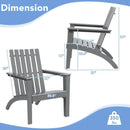 Outdoor Durable Patio Acacia Wood Adirondack Lounge Armchair by LJGDeals