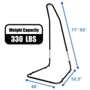 Adjustable Hammock Chair Stand Steel Frame by LJGDeals
