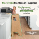 Adjustable Toddler Kitchen Tower with Safety Bars