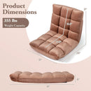 Adjustable 14-position Cushioned Floor Chair by LJGDeals