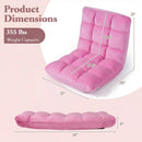 Adjustable 14-position Cushioned Floor Chair by LJGDeals