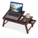 Adjustable Bamboo Laptop Desk with Tilting Top by LJGDeals