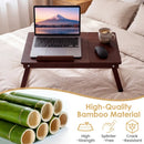 Adjustable Bamboo Laptop Desk with Tilting Top by LJGDeals