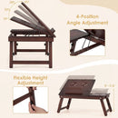 Adjustable Bamboo Laptop Desk with Tilting Top by LJGDeals