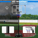 4.9-10 Feet Adjustable Basketball Hoop with Shatterproof Backboard by LJGDeals