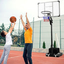 4.9-10 Feet Adjustable Basketball Hoop with Shatterproof Backboard by LJGDeals