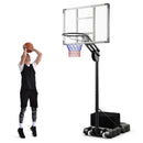 4.9-10 Feet Adjustable Basketball Hoop with Shatterproof Backboard by LJGDeals